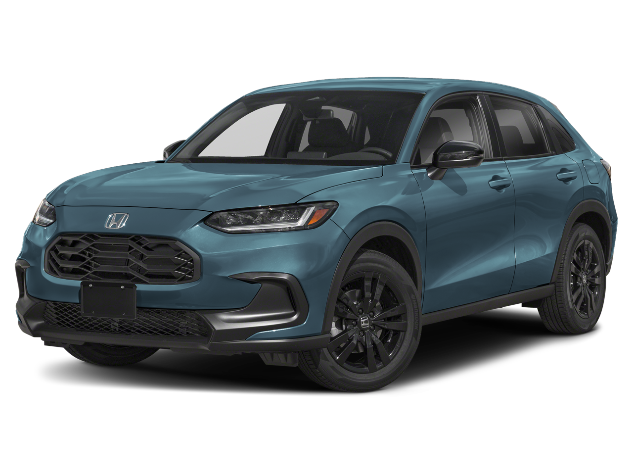 2027 Honda HR-V Sport in Nordic Forest Pearl — front three-quarter view