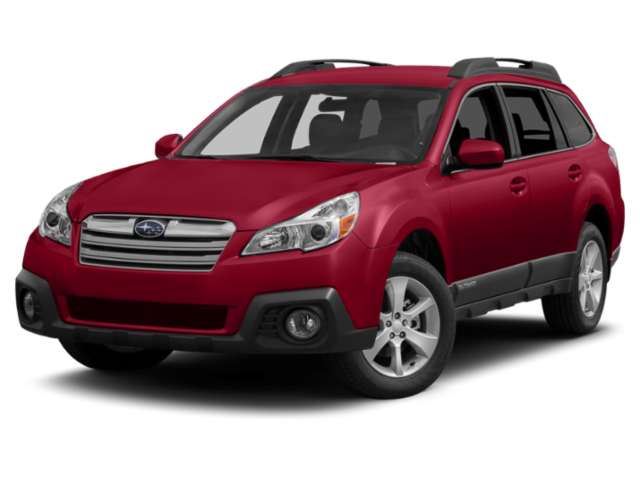 2013 Subaru Outback 2.5i Premium in Venetian Red Pearl — front three-quarter view