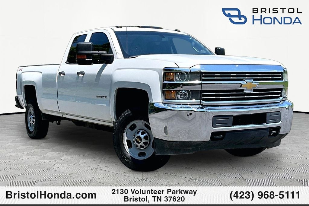 2015 Chevrolet Silverado 2500HD Work Truck in Summit White — front three-quarter view