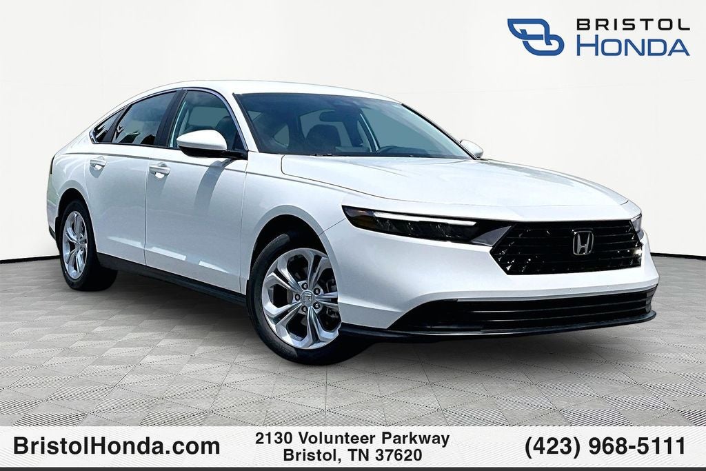 2026 Honda Accord LX in Platinum White Pearl — front three-quarter view