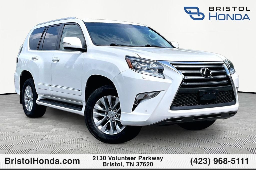 2018 Lexus GX 460 in Starfire Pearl — front three-quarter view